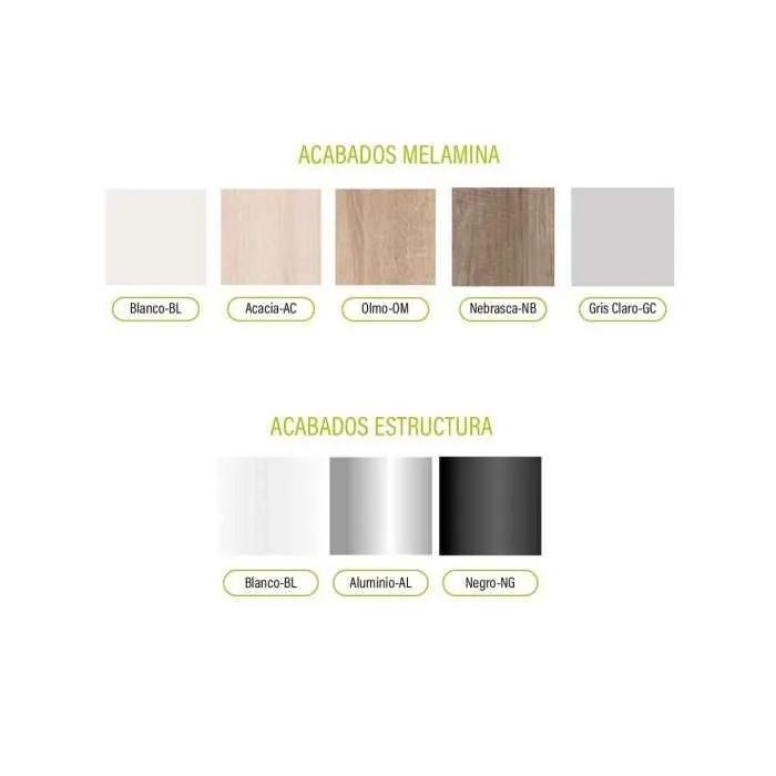 MESA COMPACTA ESQUINA CON CAJONERA SKALA" - Imagen 3