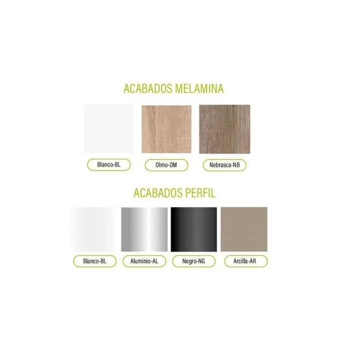 Mesa de despacho "OMEGA" con armario en lado derecho - Imagen 4